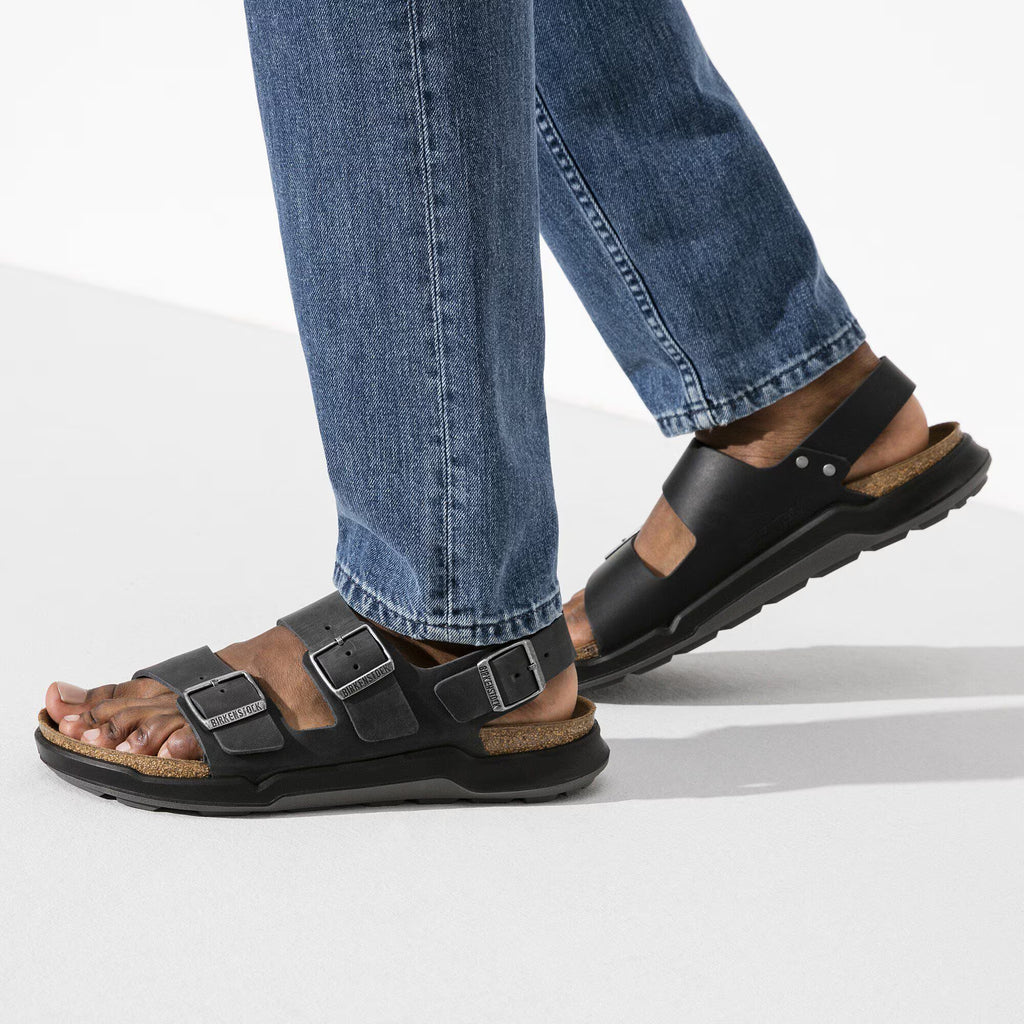 Birkenstock Raffinée Milano Crosstown homme Cuir huilé - Black