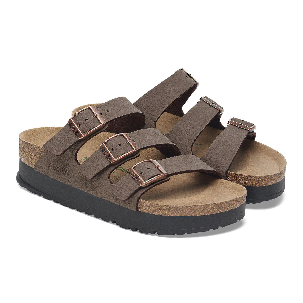 Birkenstock Iconique Florida Flex Platform Birko-Flor Nubuck - Mocca
