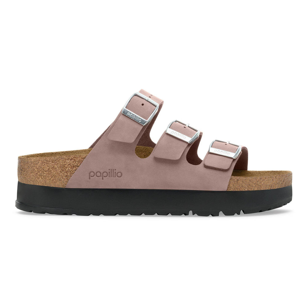 Birkenstock Raffinée Florida Flex Platform Cuir nubuck - Faded Purple