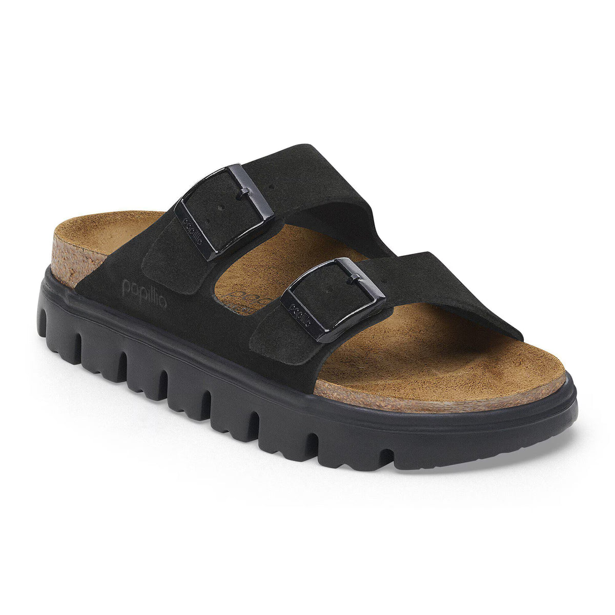 Birkenstock Élégante Arizona Suède - Black/Black