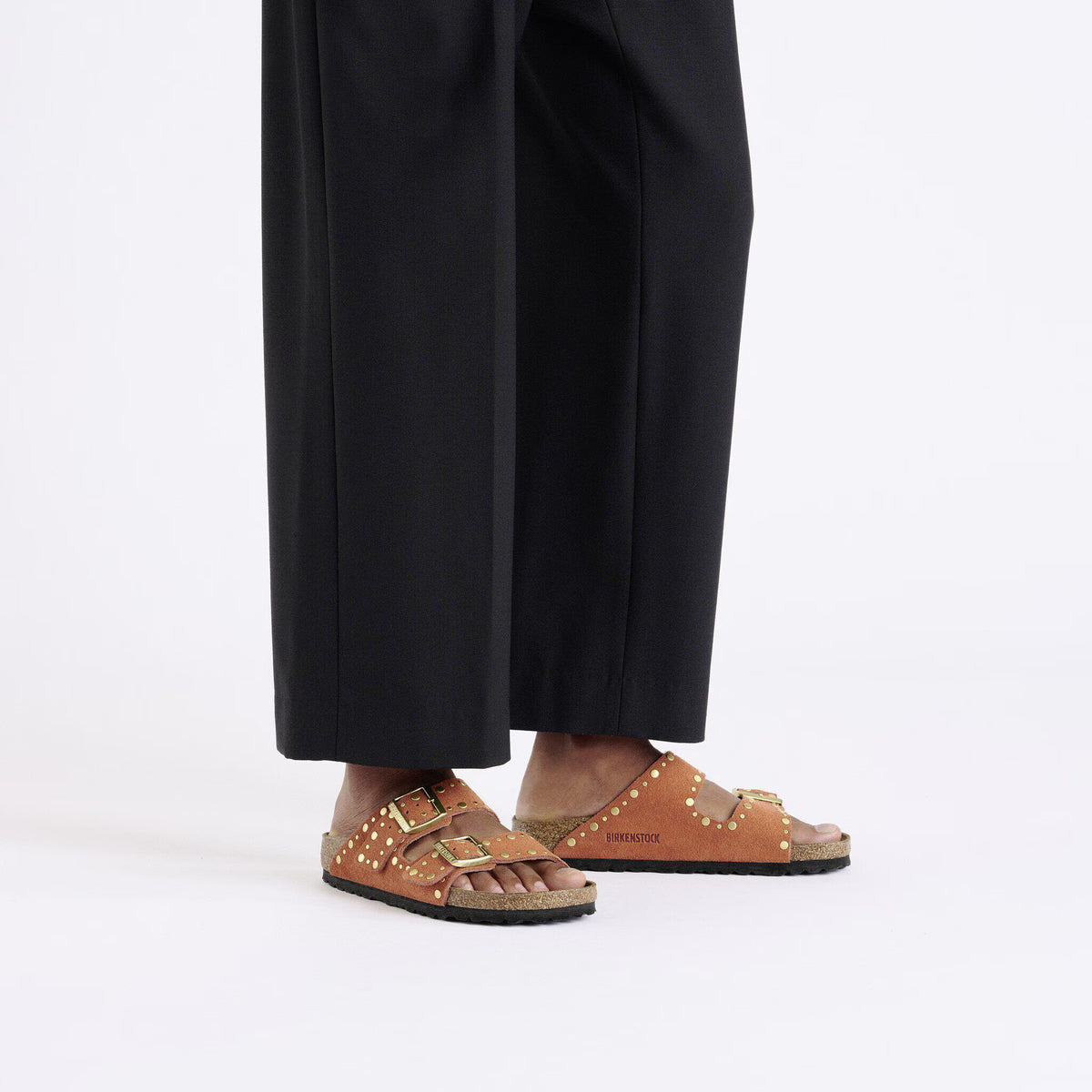 Birkenstock Élégante Arizona Rivet Suède - Dark Rust