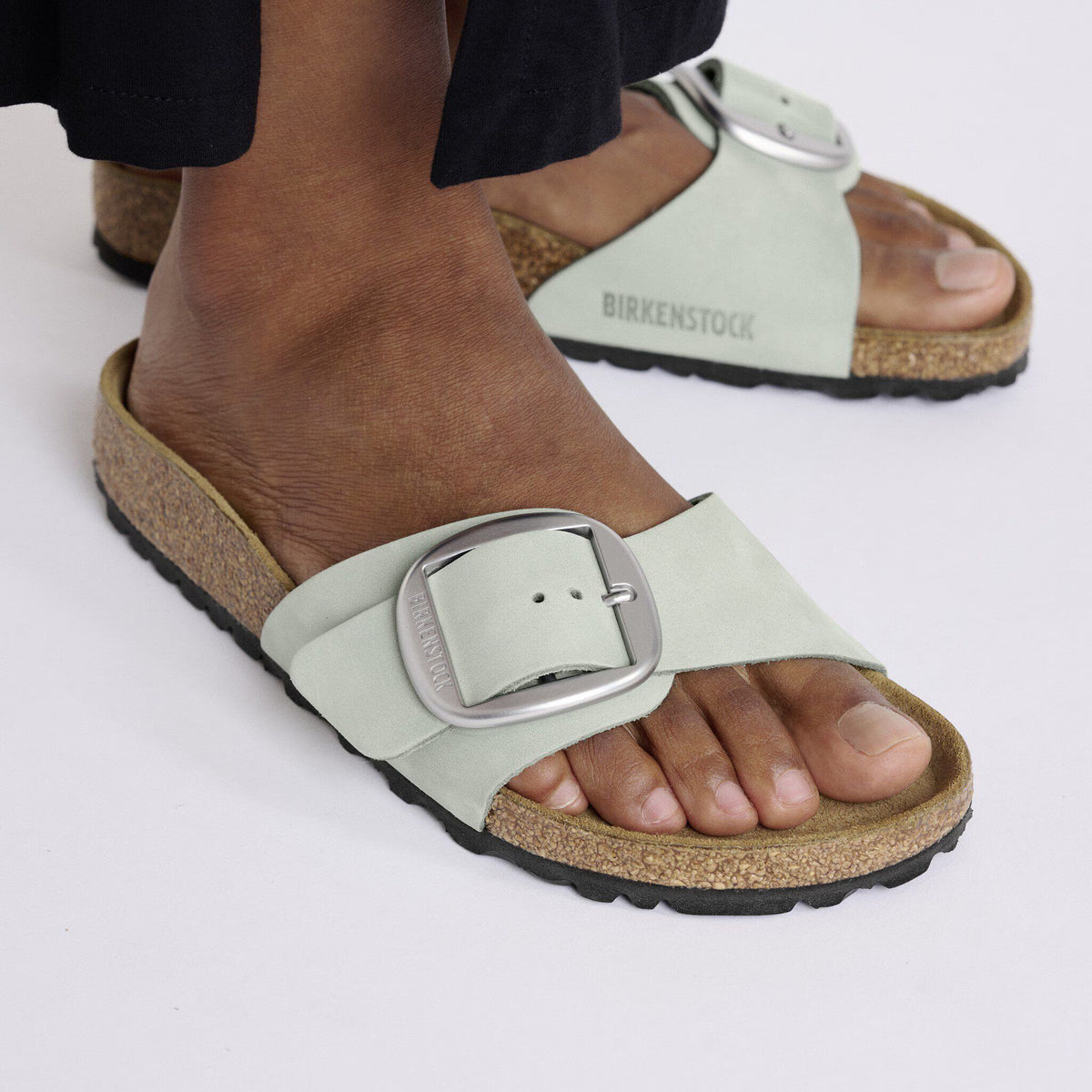Birkenstock Raffinée Madrid Big Buckle Cuir nubuck - Pure Sage