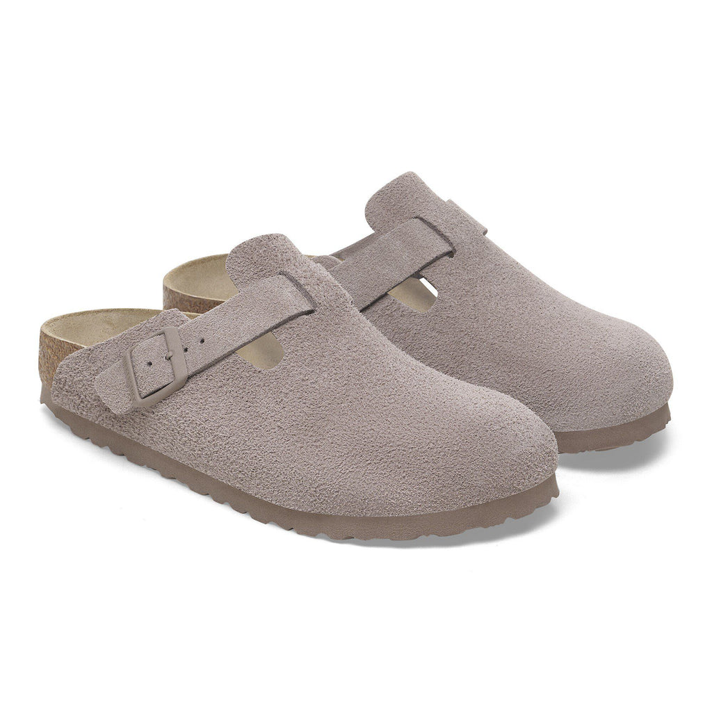 Birkenstock Élégante Boston Suède - Gray Taupe