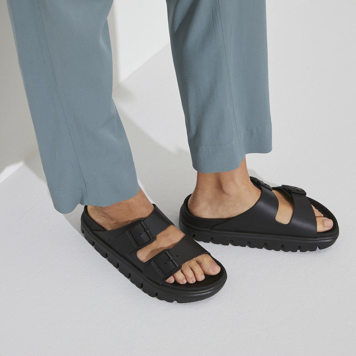 Birkenstock Raffinée Arizona PAP Chunky Cuir naturel - Black