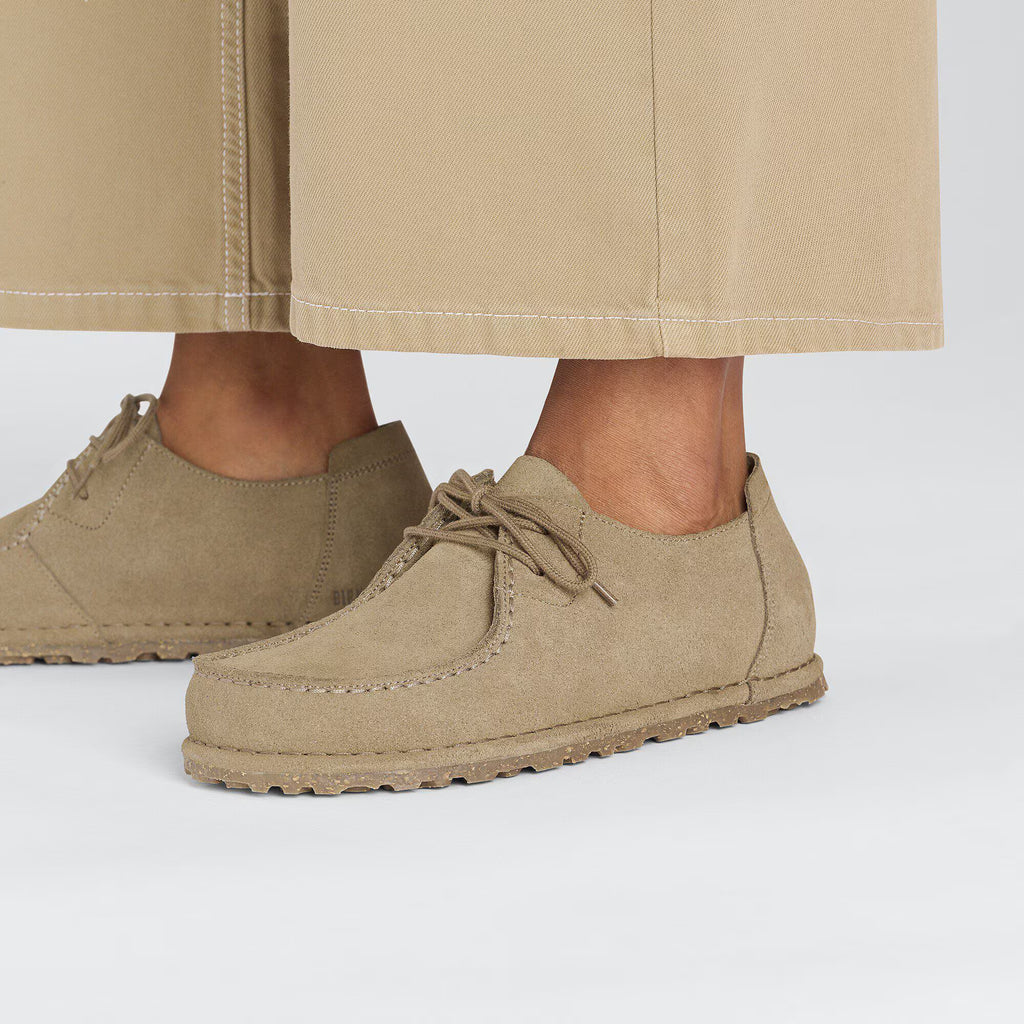 Birkenstock Élégante Utti Lace Suède - Gray Taupe