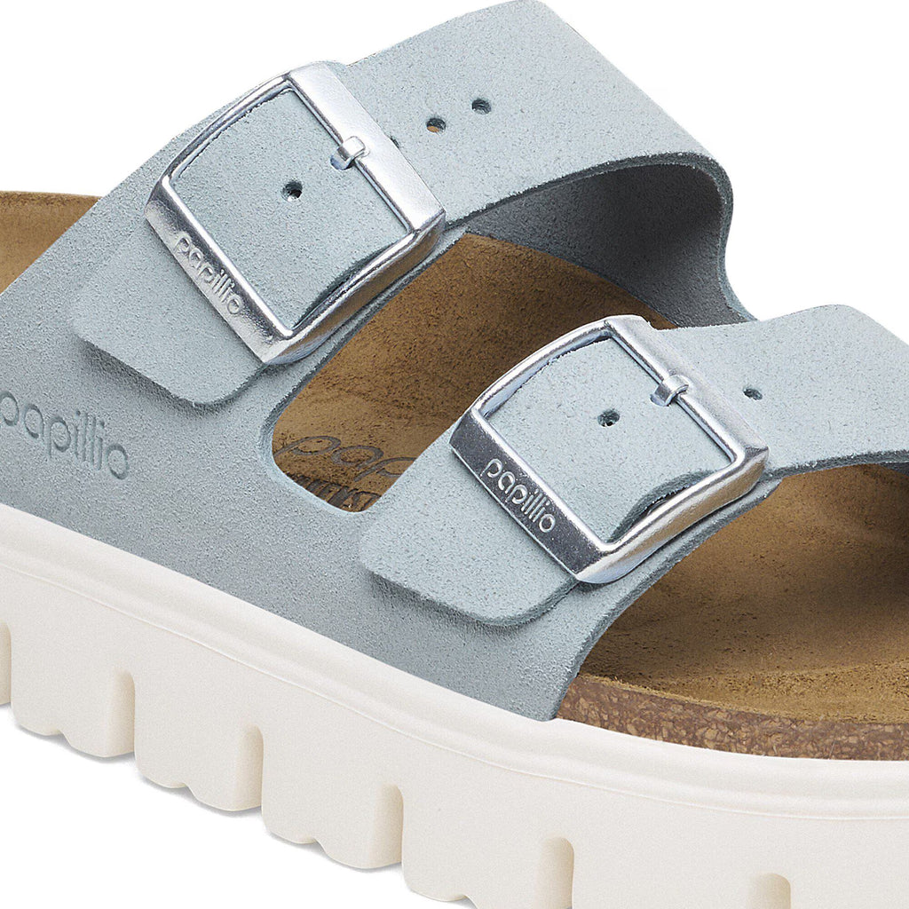 Birkenstock Élégante Arizona Suède - Baby Blue