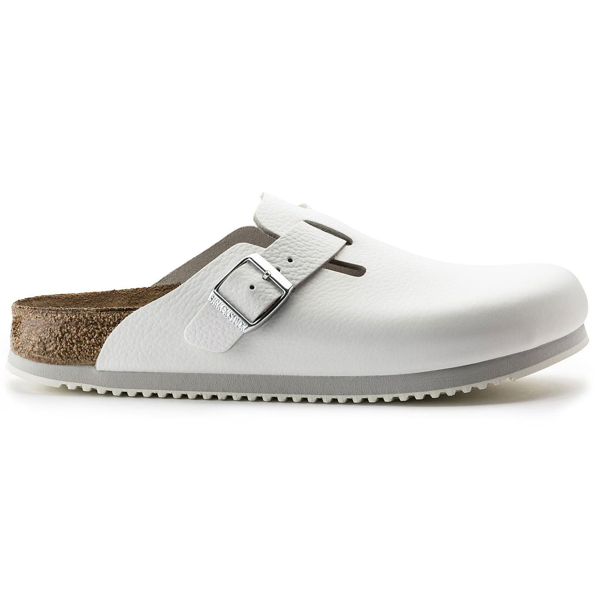 Birkenstock Raffinée Boston Super Grip Cuir naturel - White