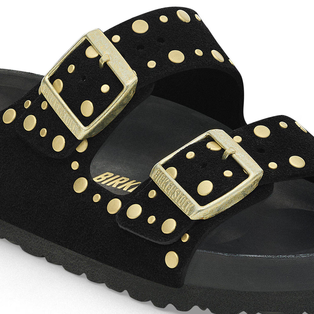 Birkenstock Élégante Arizona Rivet Suède - Black