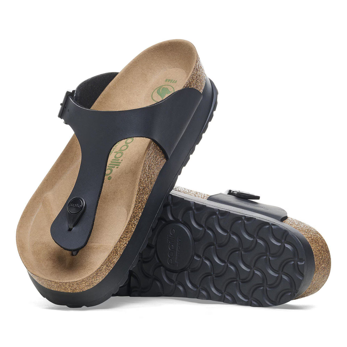 Birkenstock Iconique Gizeh Flex Platform Birko-Flor - Black