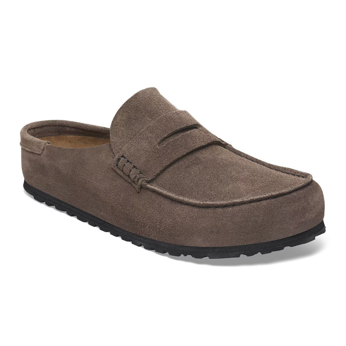 Birkenstock Élégante Naples Wrapped Suède - Concrete Gray