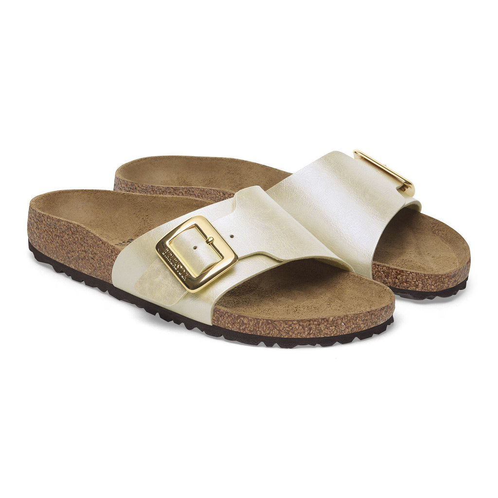 Birkenstock Iconique Catalina Cushion Buckle Birko-Flor - Graceful Pearl White