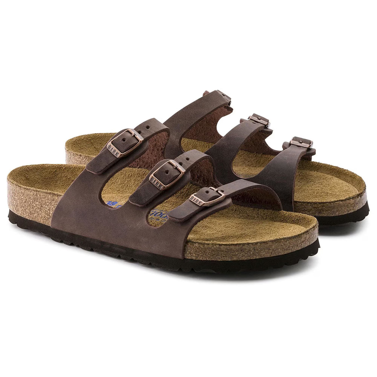 Birkenstock Raffinée Florida Lit de pied souple Cuir huilé - Habana