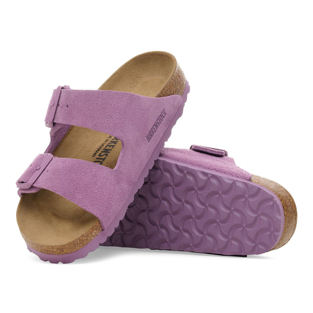 Birkenstock Élégante Arizona Suède - Mauve