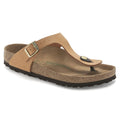 Birkenstock Iconique Gizeh vegan Birko-Flor Nubuck - Pecan