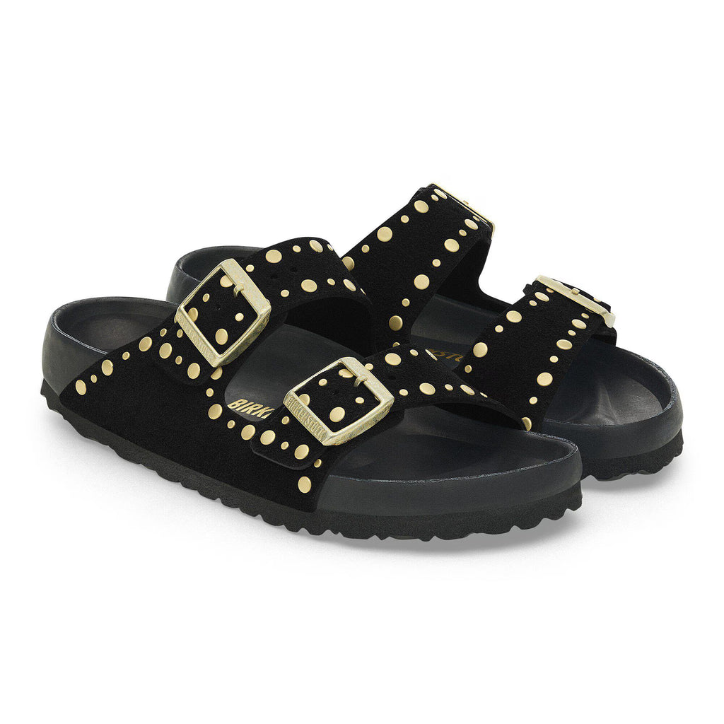 Birkenstock Élégante Arizona Rivet Suède - Black