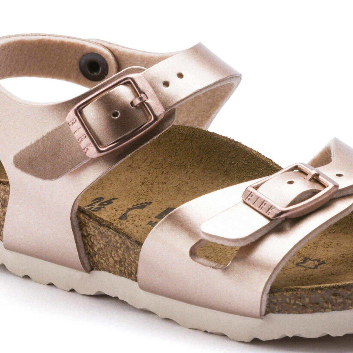 Birkenstock Enfant Rio Kids Birko-Flor - Electric Metallic Copper