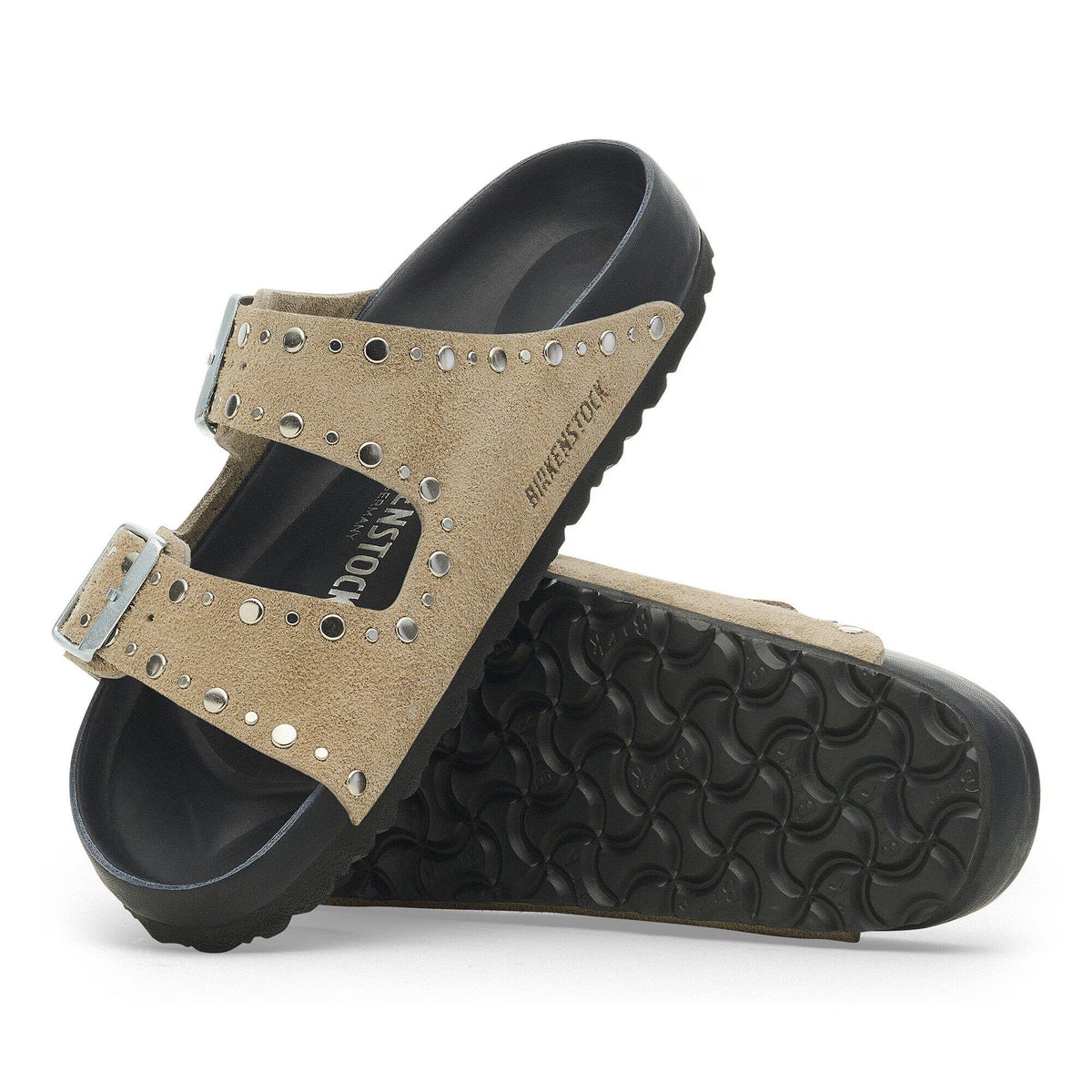 Birkenstock Élégante Arizona Rivet Suède - Taupe