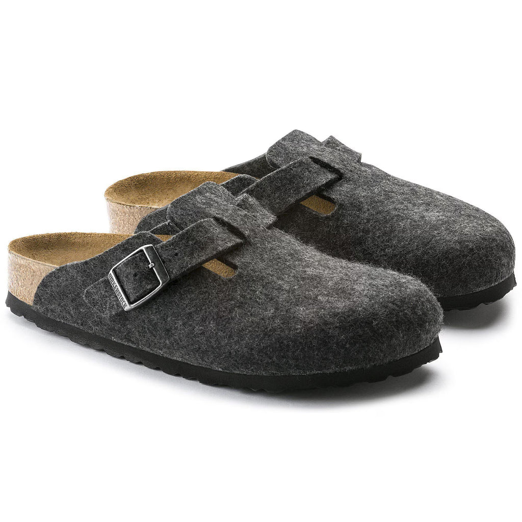 Birkenstock Iconique Boston Feutre de laine - Anthracite