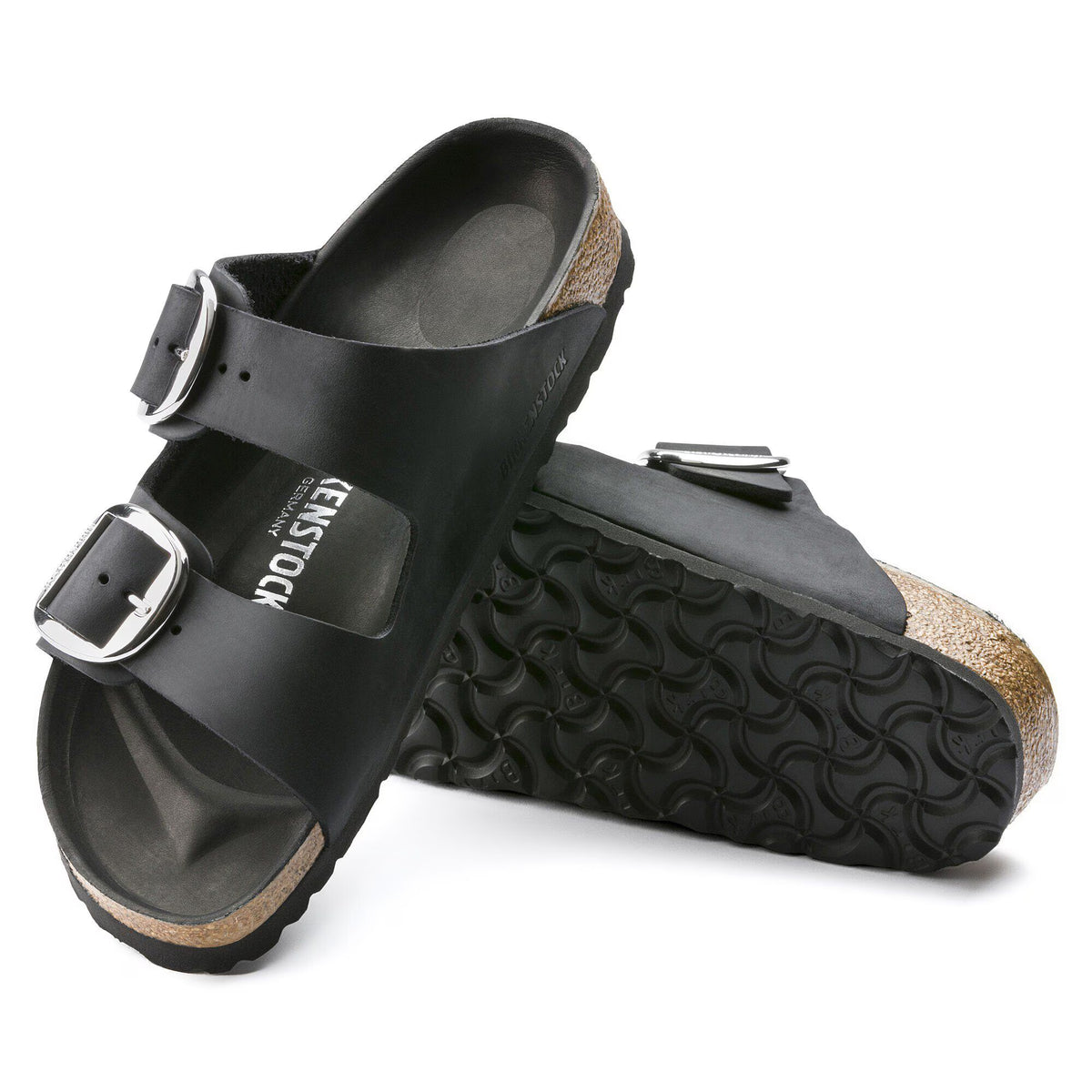 Birkenstock Raffinée Arizona Big Buckle Cuir huilé - Black