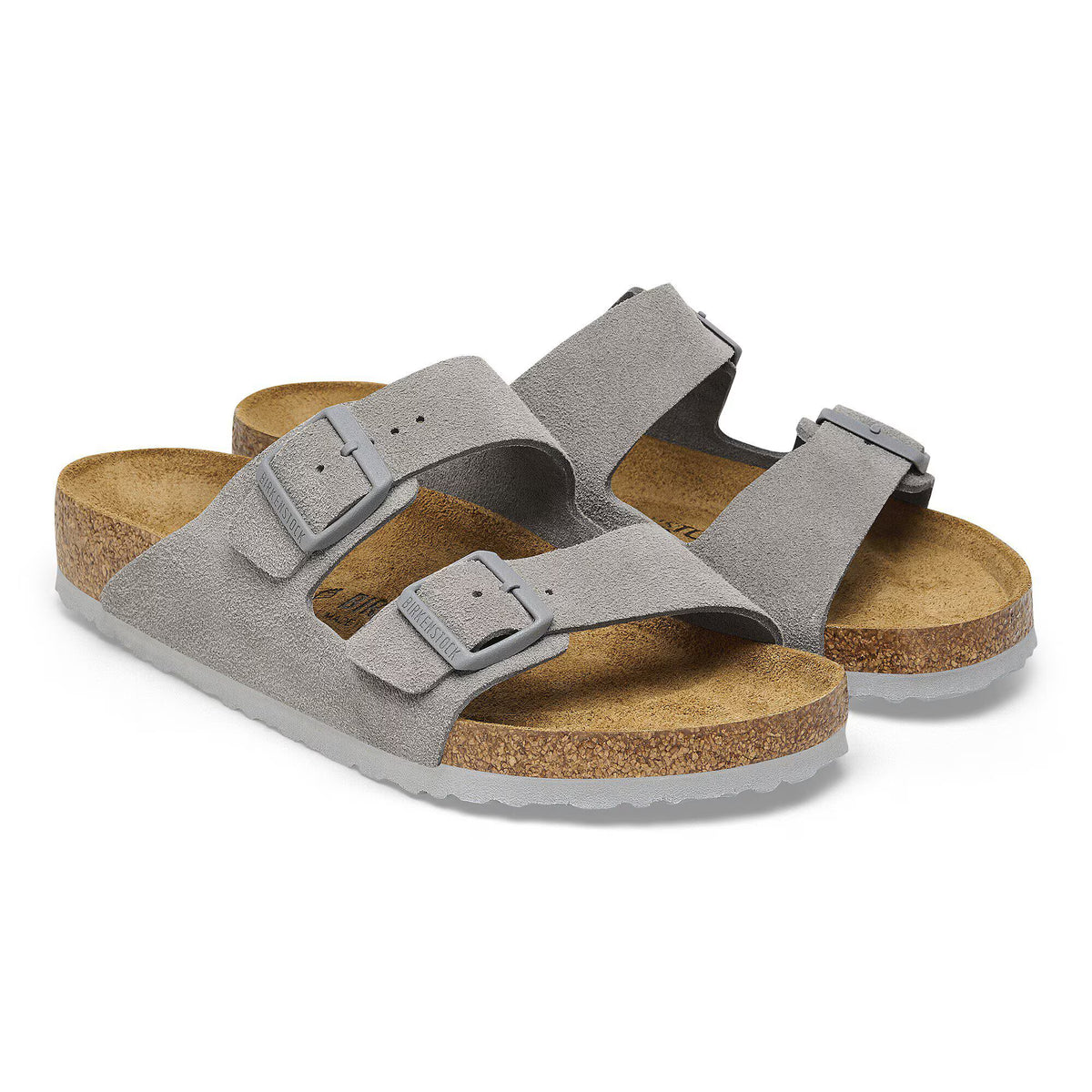 Birkenstock Élégante Arizona Suède - Stone Coin