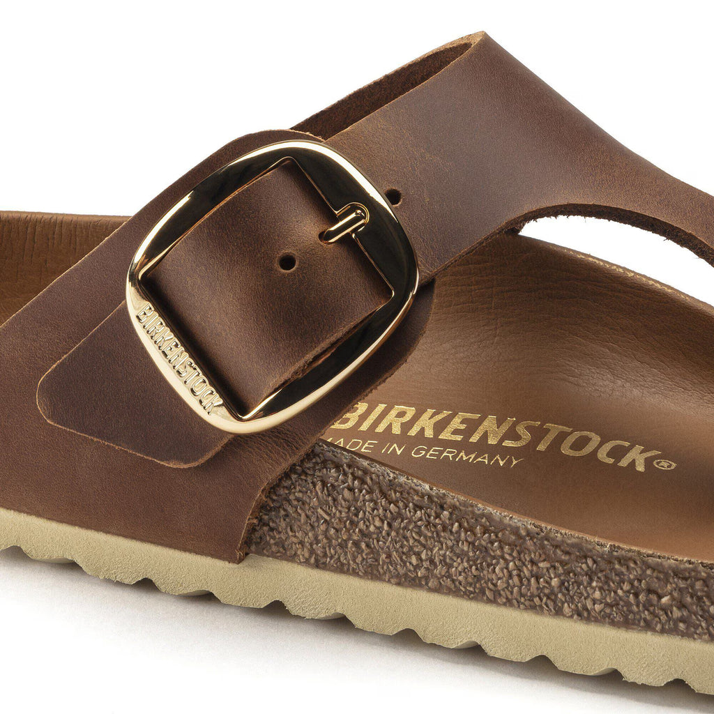 Birkenstock Raffinée Gizeh Big Buckle Cuir huilé - Cognac