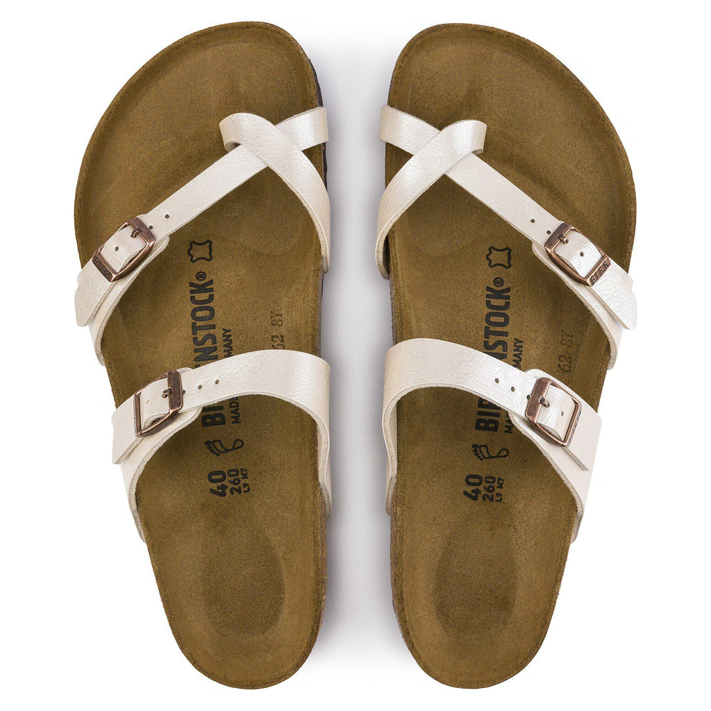 Birkenstock Iconique Mayari Birko-Flor - Graceful Pearl White