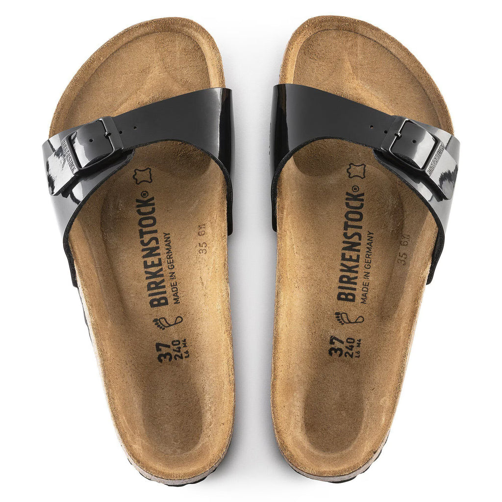 Birkenstock Iconique Madrid Birko-Flor verni - Black Patent