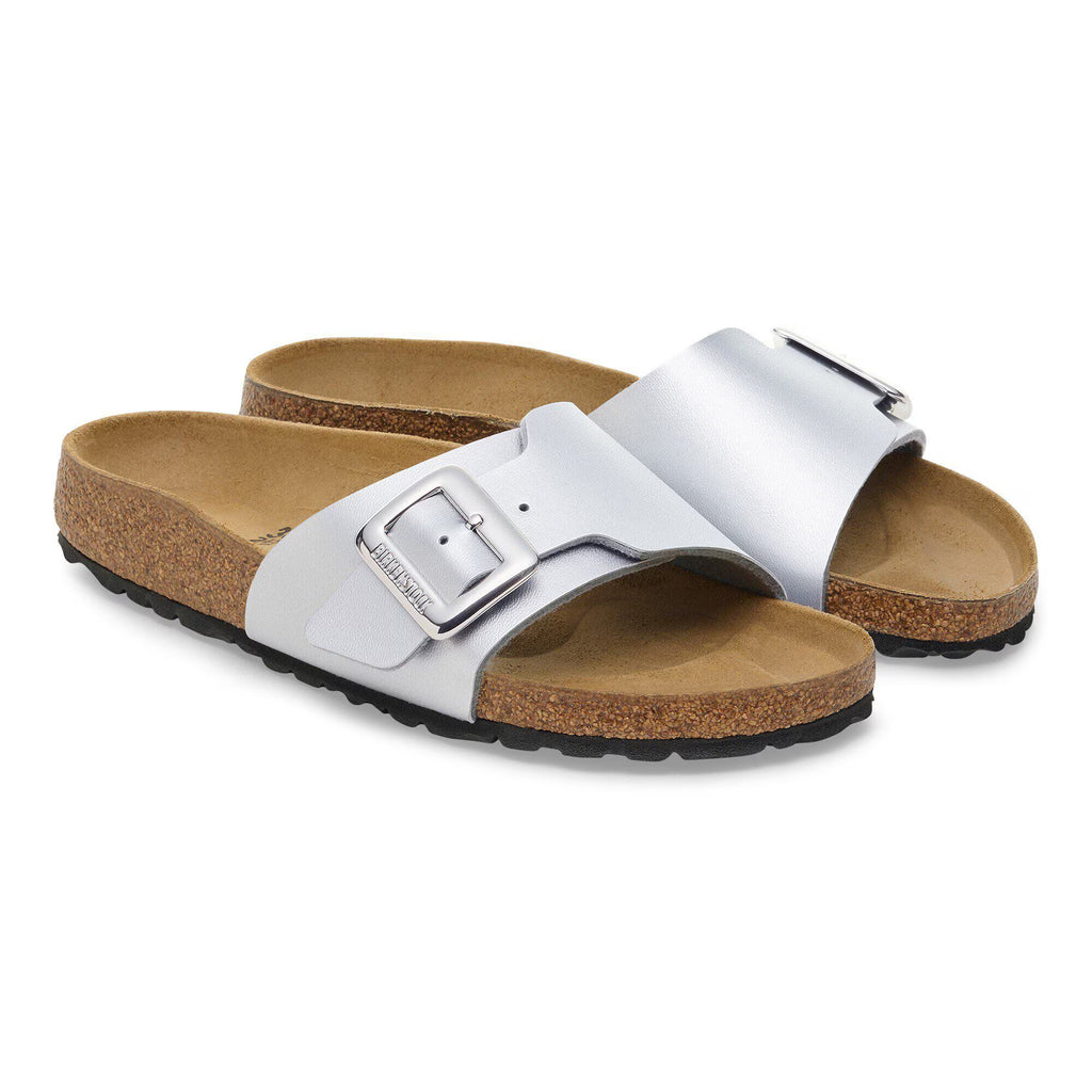 Birkenstock Iconique Catalina Cushion Buckle Birko-Flor - Silver Metallic