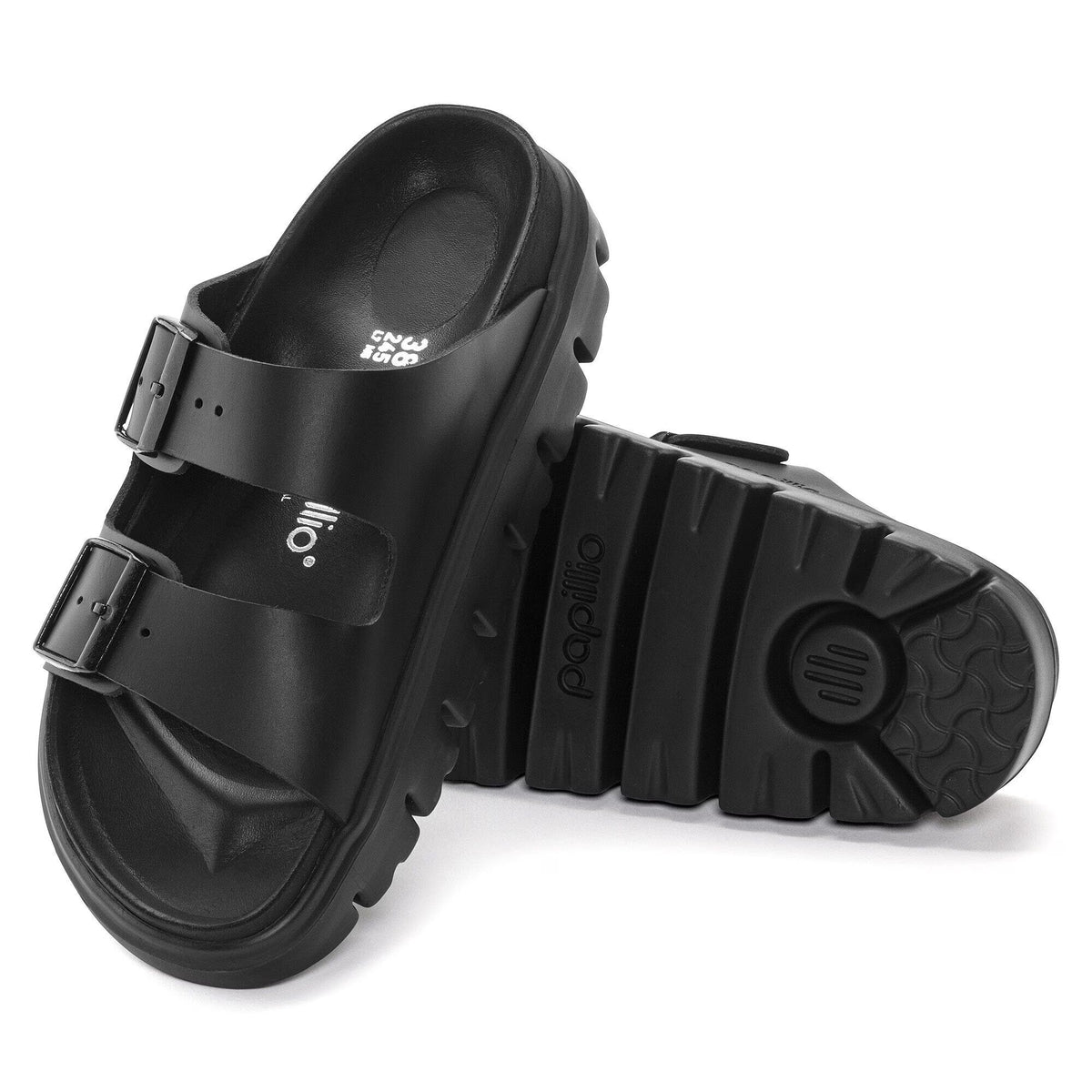 Birkenstock Raffinée Arizona PAP Chunky Cuir naturel - Black