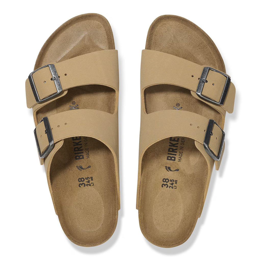 Birkenstock Iconique Arizona Birko-Flor Nubuck - Latte Cream